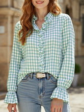 Vintage Contrast Button-Down Shirt